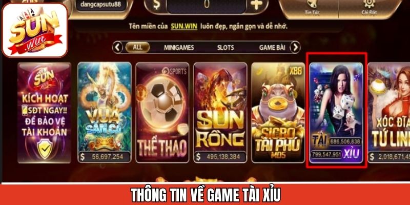 Tài Xỉu - Cá Cược Siêu Hấp Dẫn Tại Nhà Cái Uy Tín Sunwin 1 Giới thiệu game Tài xỉu siêu kịch tính